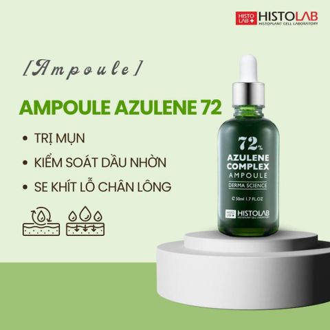 Tinh Chất Giảm Mụn HISTOLAB Azulene Complex Ampoule 72% Serum Kiểm Soát Bã Nhờn, Giảm Mụn Mờ Thâm
