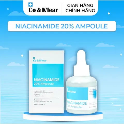 Tinh Chất Làm Sáng Da Mờ Thâm Co&K'lear NIACINAMIDE 20% 30ml