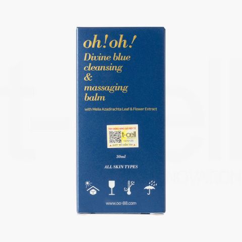 Minisize Sáp Tẩy Trang oh!oh! Divine Blue Cleansing & Massaging Balm  (30ml)