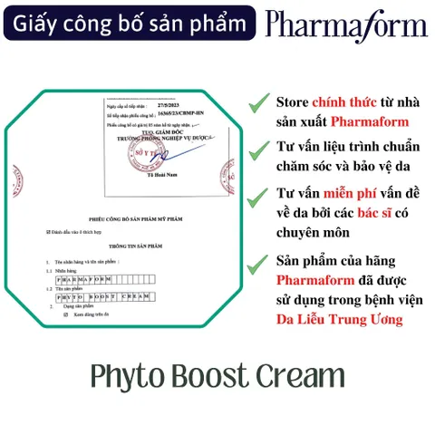 Kem Dưỡng Chống Lão Hóa Và Phục Hồi Hàng Rào Bảo Vệ Da Pharmaform Phyto Boost Cream 30ml