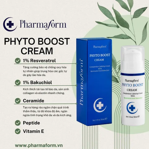Kem Dưỡng Chống Lão Hóa Và Phục Hồi Hàng Rào Bảo Vệ Da Pharmaform Phyto Boost Cream 30ml