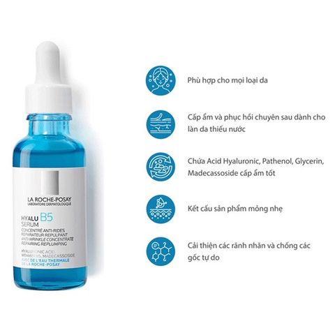 Serum Hyalu B5  La roche Posay 30ml Dưỡng Ẩm Phục Hồi Da
