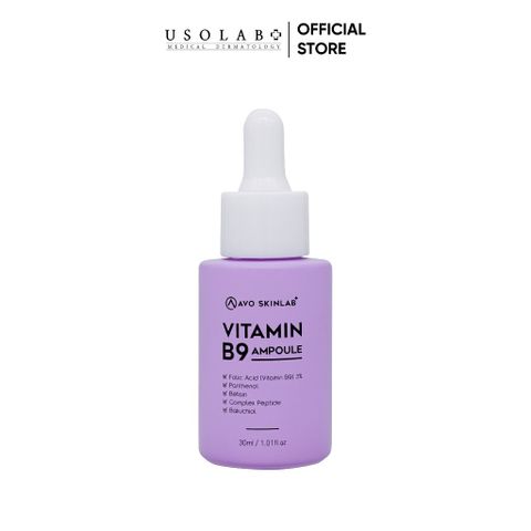 Serum B9 USOLAB AVOSKINLAB Giúp làm dịu da hỗ trợ quá trình phục hồi và cấp ẩm cho da 30ml
