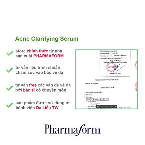Serum Giảm Và Ngăn Ngừa Mụn PHARMAFORM Acne Clarifying 30ml