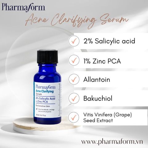 Serum Giảm Và Ngăn Ngừa Mụn PHARMAFORM Acne Clarifying 30ml
