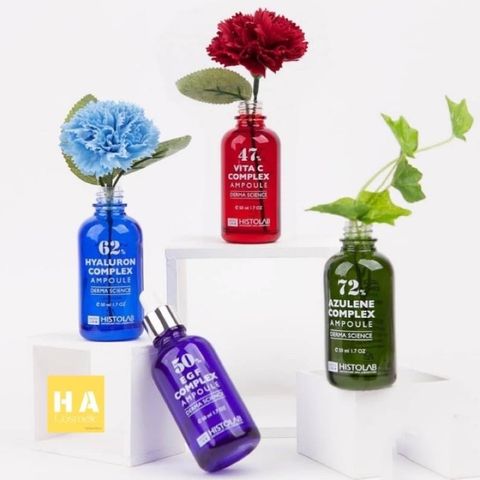 Serum cấp ẩm phục hồi dưỡng trắng da Histolab Hyaluron complex 62%/ 47% Vita C Complex/ 72% Azulene/ 50% EGF 50ml