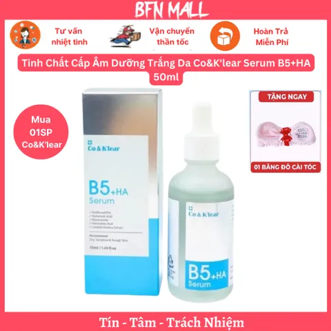 Tinh Chất Cấp Ẳm Dưỡng Trắng Da Co&K'lear Serum B5+HA 50ml