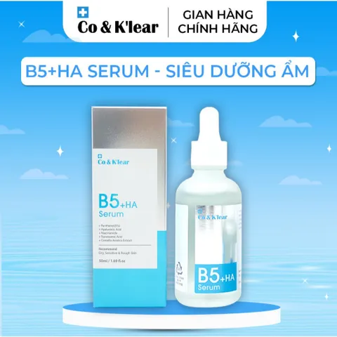 Tinh Chất Cấp Ẳm Dưỡng Trắng Da Co&K'lear Serum B5+HA 50ml