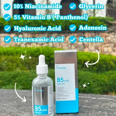 Tinh Chất Cấp Ẳm Dưỡng Trắng Da Co&K'lear Serum B5+HA 50ml