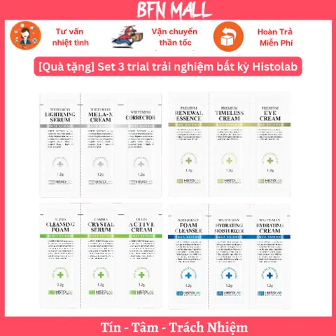 [Quà tặng] Set 3 trial trải nghiệm bất kỳ Histolab