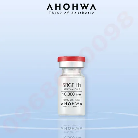 Tế Bào Gốc Phục Hồi Da Ahohwa  SRGF H1 Reset Ampoule 10000PPM  - Kích Thích Tế Bào Mới, Trẻ Hoá Làn Da