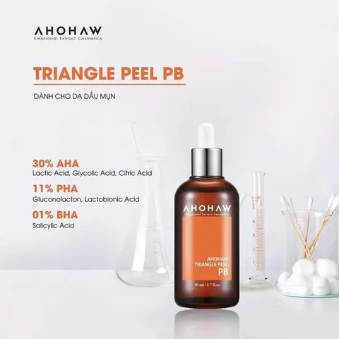 Dung Dịch Ahohwa Triangle Peel Pb Peel Dành Cho Da Dầu 80ml