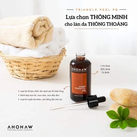 Dung Dịch Ahohwa Triangle Peel Pb Peel Dành Cho Da Dầu 80ml