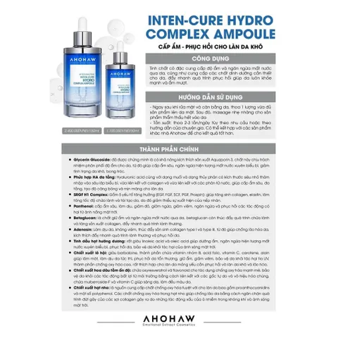 Serum Cấp Ẩm Ahohwa After Solution Inten Cure Hydro 150ml