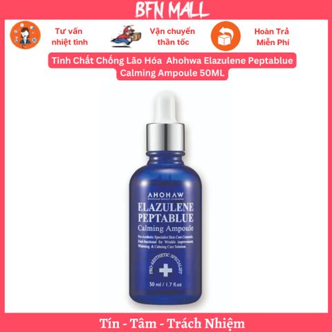 Tinh Chất Chống Lão Hóa  Ahohwa Elazulene Peptablue Calming Ampoule 50ML
