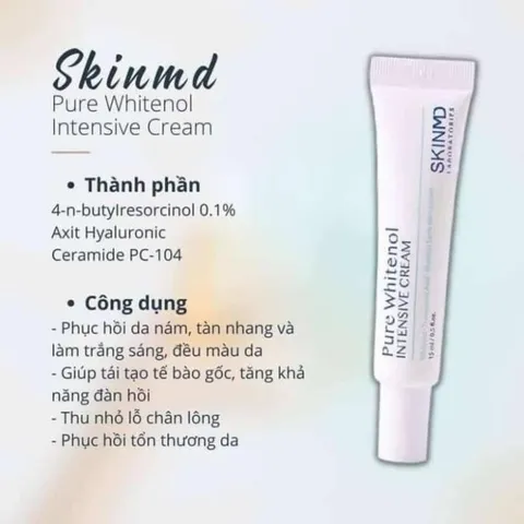 Kem Mờ Nám SkinMD Pure Whitenol Intensive Cream 15g [ Hàng Công Ty ]