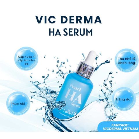 Serum Pearl Ha Vic Derma 50ml Cấp Ẩm Căng Bóng Da