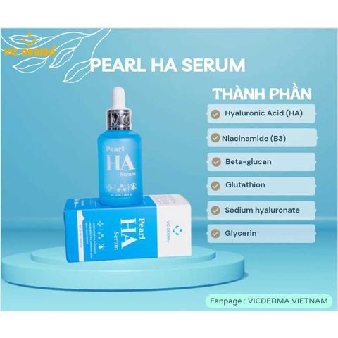 Serum Pearl Ha Vic Derma 50ml Cấp Ẩm Căng Bóng Da