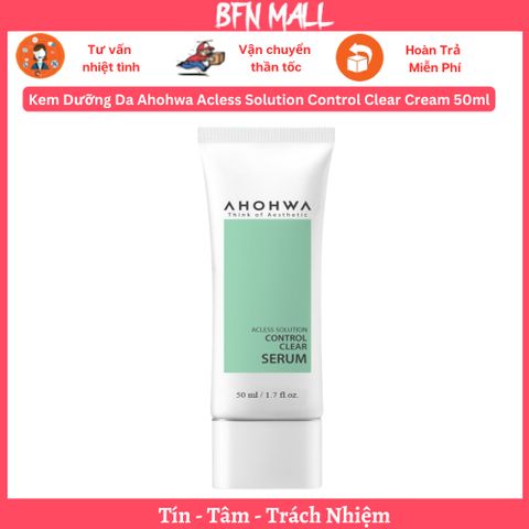 Kem Dưỡng Da Ahohwa Acless Solution Control Clear Cream 50ml