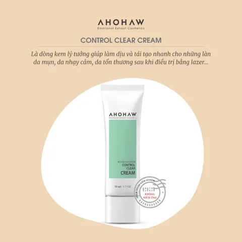 Kem Dưỡng Da Ahohwa Acless Solution Control Clear Cream 50ml