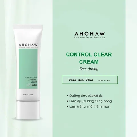 Kem Dưỡng Da Ahohwa Acless Solution Control Clear Cream 50ml