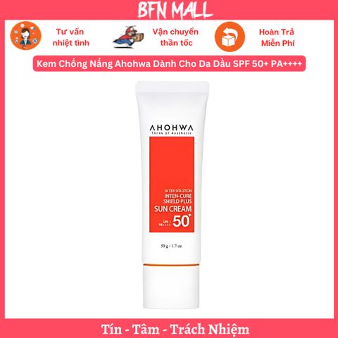 Kem Chống Nắng Ahohwa Dành Cho Da Dầu SPF 50+ PA++++