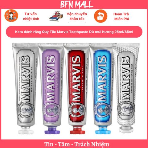 Kem đánh răng Quý Tộc Marvis Toothpaste Đủ mùi hương 25ml/85ml