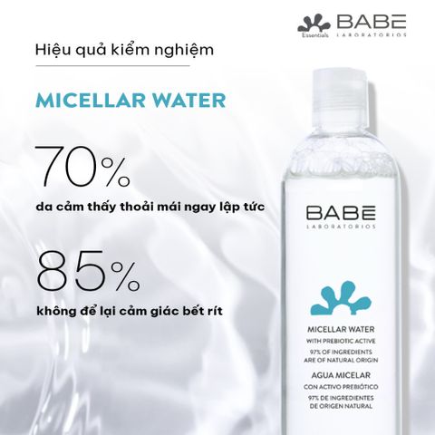 Nước tẩy trang Babe Essentials Prebiotic Micellar Water 250ml