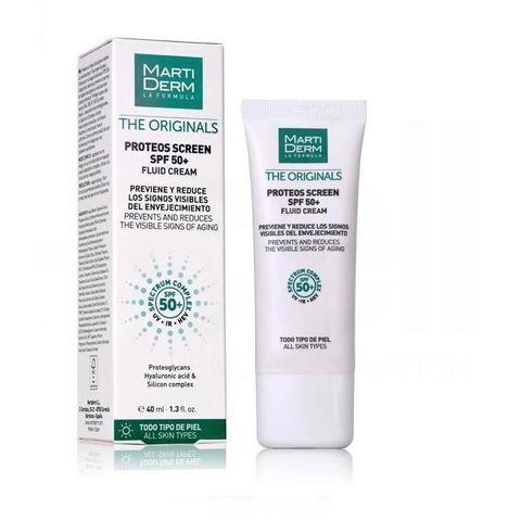  Kem Chống Nắng Phổ Rộng MartiDerm The Originals Proteos Screen SPF50+ Fluid Cream 40ml