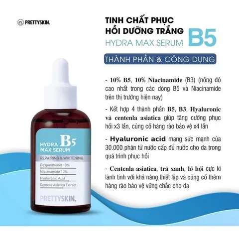 Tinh Chất B5 Pretty Skin Hàn Quốc Giúp Dưỡng Trắng Phục Hồi Da 50ml [ Hàng Nhập Khẩu ]