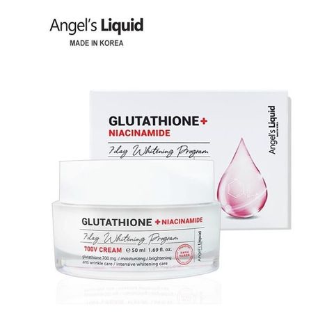 Combo Huyết thanh, Kem dưỡng mờ nám, dưỡng sáng da Angel Liquid Glutathione Plus Niacinamide 700V