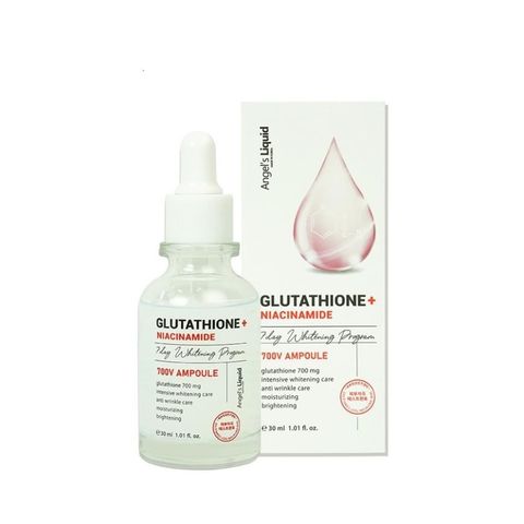 Combo Huyết thanh, Kem dưỡng mờ nám, dưỡng sáng da Angel Liquid Glutathione Plus Niacinamide 700V