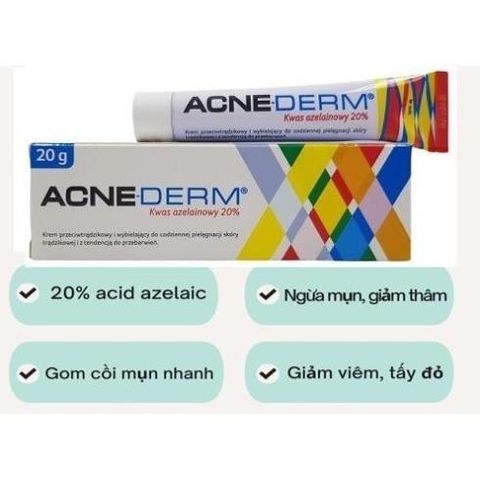 Acne Derm - AcneDerm 20% Azelaic Acid Giảm Thâm mụn, mờ nám, sáng da 20g