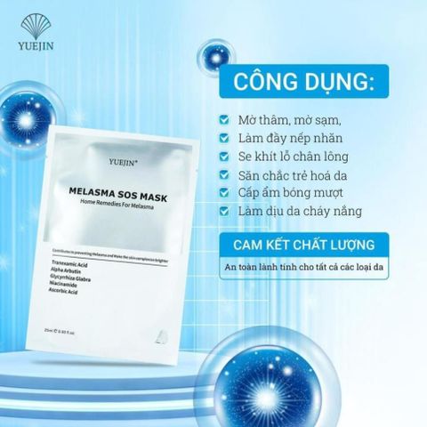 Mặt Nạ Yuejin Melasma SOS dưỡng sáng da giảm nám [ Nhập Khẩu Chính Hãng ]