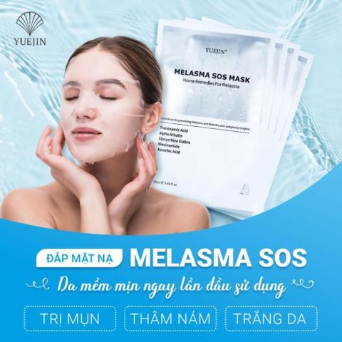 Mặt Nạ Yuejin Melasma SOS dưỡng sáng da giảm nám [ Nhập Khẩu Chính Hãng ]