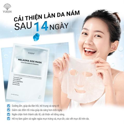 Mặt Nạ Yuejin Melasma SOS dưỡng sáng da giảm nám [ Nhập Khẩu Chính Hãng ]