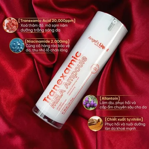 Siêu Tinh Chất Xoá Thâm Đỏ Mờ Sạm Nám Angel's Liquid Tranexamic Mela Ampoule 30ml [ Chính Hãng ]