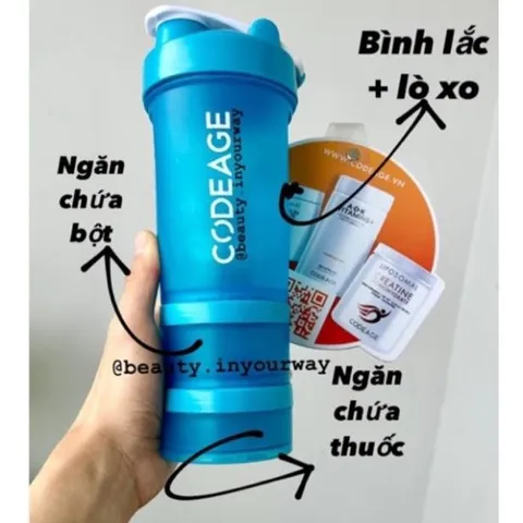 Bình Lắc Codeage Tiện Dụng Codeage 3 Ngăn