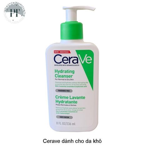 Sữa Rửa Mặt Cerave Foaming Hydrating Facial Cleanser  236ml/473ml Chính Hãng Pháp