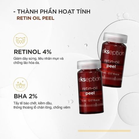 Lẻ Lọ Tinh chất Peel da Ekseption Retin-oil 5ml