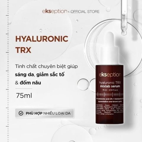 Serum TRX Ekseption Hyaluronic HA + 3% Tranexamic acid Trắng Da Mờ Nám 75ml