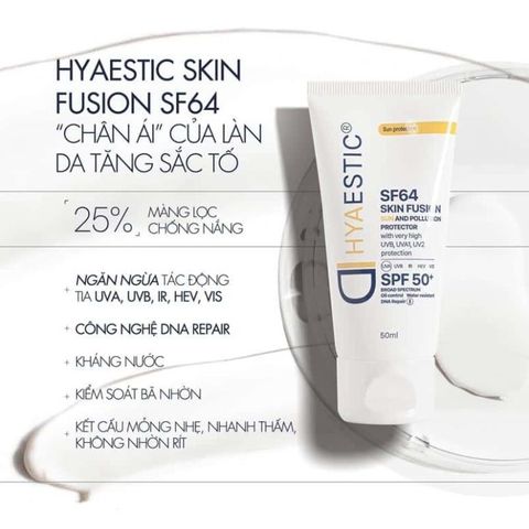 Kem chống nắng Hyaestic Skin Fusion SF64 Sun And Pollution Protector SPF50+ (50ml)