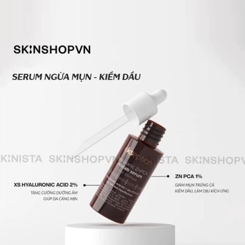 Serum ZnPCA Ekseption Hyaluronic HA + 1% ZnPCA căng bóng, giảm mụn, kiềm dầu 75ml