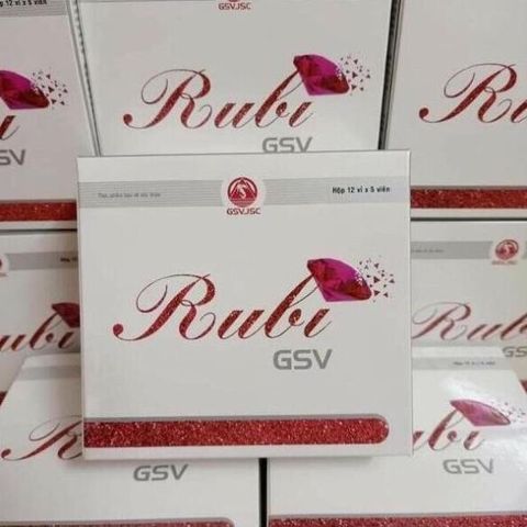 Viên uống đẹp da Rubi GSV giảm mụn, mờ sạm nám, ngừa lão hoá