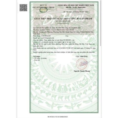 Viên uống đẹp da Rubi GSV giảm mụn, mờ sạm nám, ngừa lão hoá