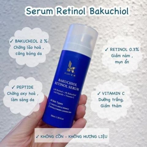 Serum K Lady Care Retinol Bakuchiol 2% Chống lão hoá và dưỡng căng bóng da 50ml [ Chính Hãng ]