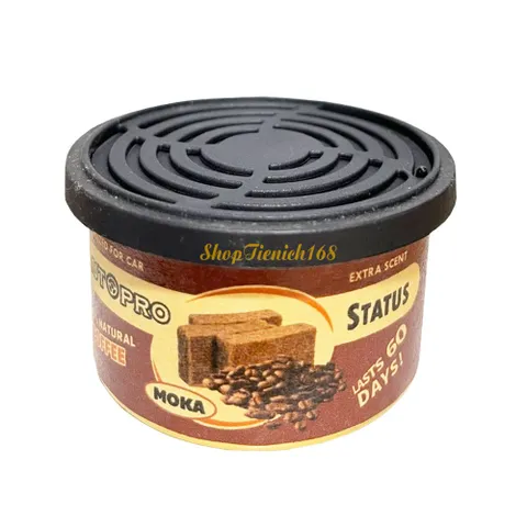 Bộ 2 Gel Thơm Khử Mùi Ô Tô - Hương Café Hazelnut & Mocha, Chống Say Xe, Thư Giãn Tinh Thần, Giữ Không Gian Thoáng Mát