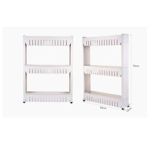 Kệ Cạnh Tường Đa Năng 3 Tầng HomeStar Hando - Tiết Kiệm Diện Tích, Dễ Dàng Vận Chuyển và Lắp Đặt, Giải Pháp Gọn Gàng Cho Nhà Bếp