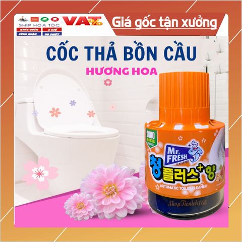 Chai thả bồn cầu Mr.Fresh 180g - Khử mùi, diệt khuẩn, hương táo quế, giúp bồn cầu luôn sạch sẽ, thơm mát và tiết kiệm thời gian vệ sinh.