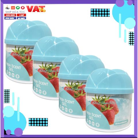 Bộ 4 Sáp Thơm Hando 87g - Khử Mùi, Hương Hoa Hồng, Hương Tươi Mát Cho Phòng Ngủ, Nhà Bếp, Xe Hơi - Hương Liệu Pháp Tự Nhiên